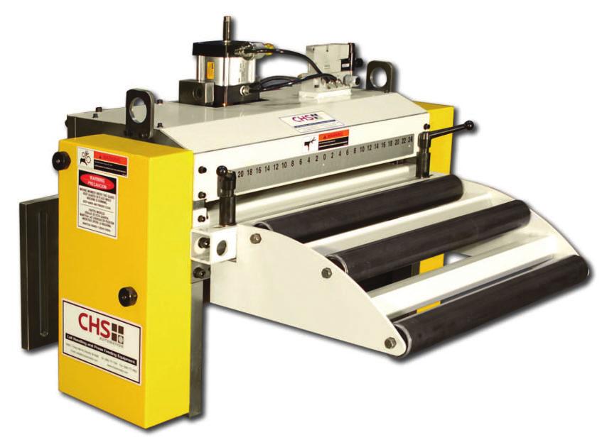 package Individual or unison edge guide adjustments SERVO ROLL FEED DRF-660
