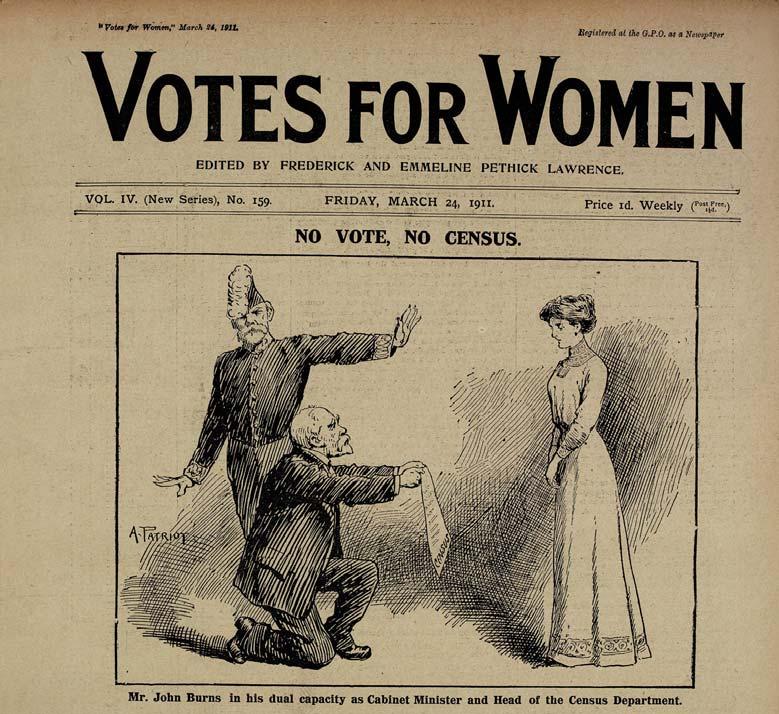 SOURCE 14: CARTOON FROM VOTES FOR WOMEN, 24