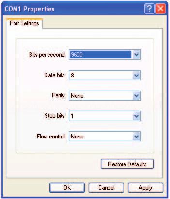 Set baud rate, data bits, parity, stop bits and flow control as shown in the Figure 4. Once your settings match Figure 4, click OK to continue. Figure 5. Figure 3.