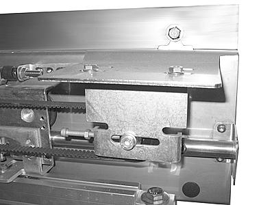 ADJUSTMENT BELT TENSION (SINGLE AND BI-PARTING) 4. Adjust the wall jamb as needed. Wall shims may be required. (See Figure 68.