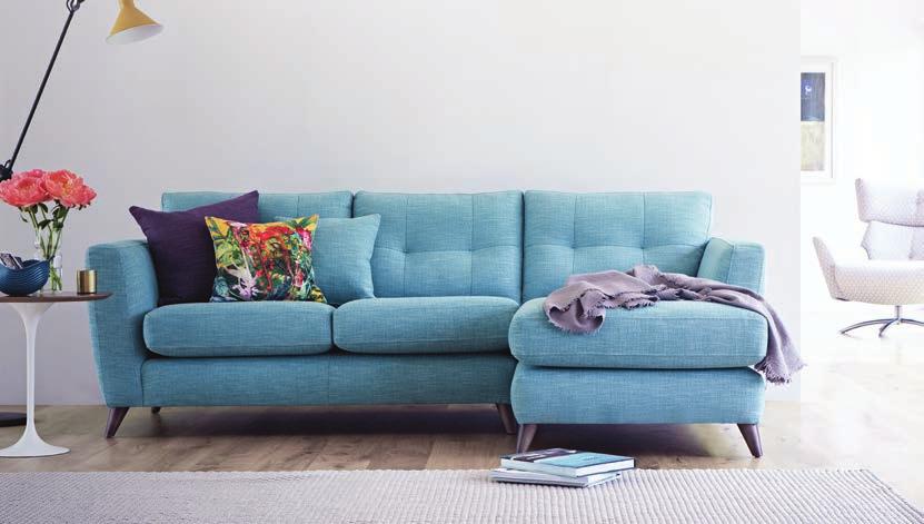 H LLY VI LET A modern sofa range with contemporary design features such as twin-needling and gently pulled in back cushions. Foam with fibre wrap seat cushions. Fibre back cushions.