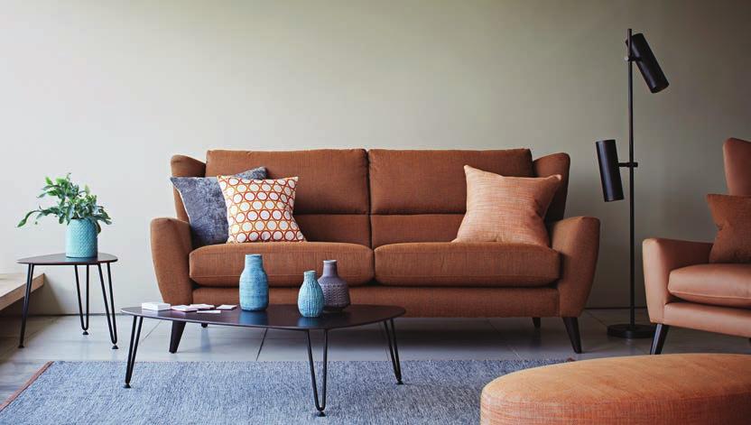FL RENCE P PPY Taking inspiration from the 50 s, Florence combines retro styling with the modern-day comfort of high back cushions and built-in lumbar support. Foam with fibre wrap seat cushions.