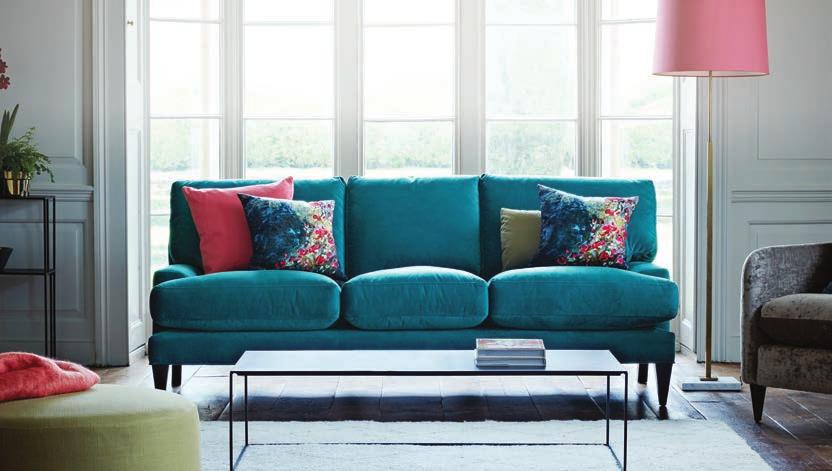 A great addition to any living space and with soft, sink-in fibre cushions, Poppy makes a great family sofa too. Soft, deep, fibre fillings. Sprung seat and back. Available in over 100 fabrics.