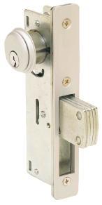 NARROW STILE LOCKS Narrow Stile Locks For use with Mortise Cylinders, Lever Handles, Push Paddles 1 x 5-13/16" Case size Cylinder & handle not included.