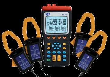 12,000 sets of data per measurement voltage / current measurement (TRMS) measures power factor and phase angle measures active, apparent & reactive power