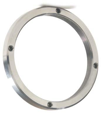 Ring nuts for RON, RPN and RCN HEIDENHAIN offers special ring nuts for the RON, RPN and RCN angle encoders with integral bearing and hollow through shaft with integrated coupling.