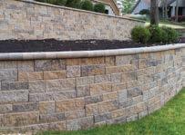 NON-WEATHERED VERSA-LOK MOSAIC RETAINING WALLS ) Vers-Lok Non-Wethered Stndrd 16 (fce) x 14 (rer) x 12 D x 6 H b) Vers-Lok Non-Wethered Cobble 8 (fce) x 12 D x 6 H c) Vers-Lok Non-Wethered Accent 12