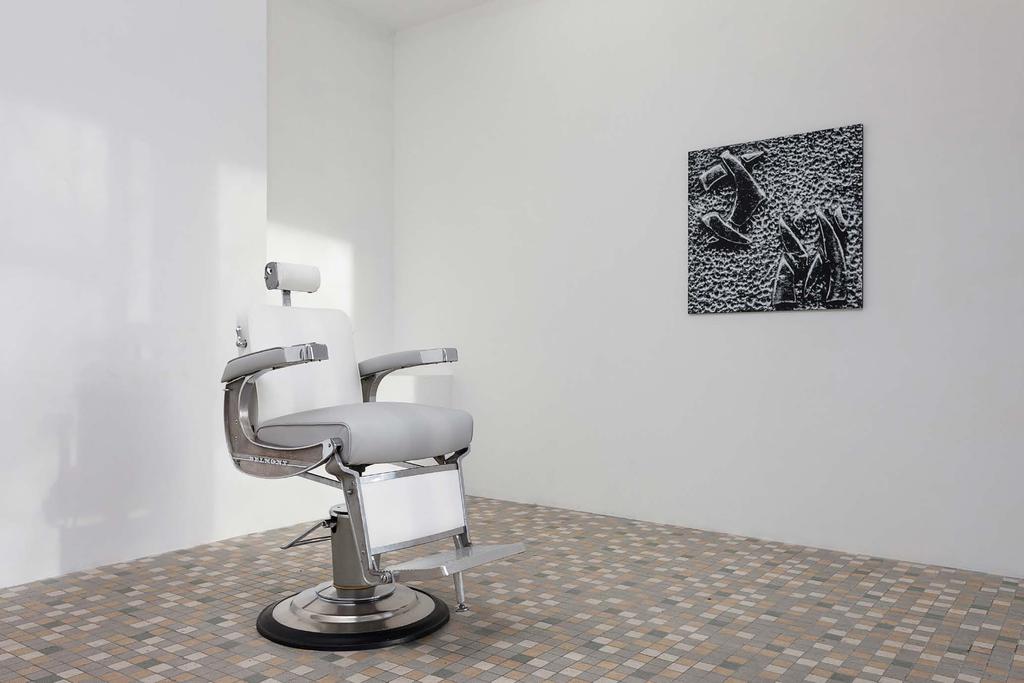 Belmont Barber s chair, leather 62 x 67 x 100 cm, 2015 Julien M at