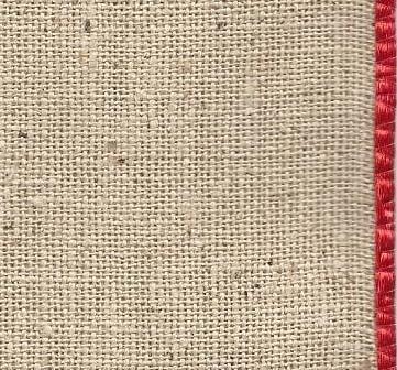 Corded Edge Fabric: Two pieces medium weight fabric, 8 x 8 each For swatch #1: Smooth decorative cord such as rattail For swatch #2: Textured cords such as several stands of yarn and/or decorative