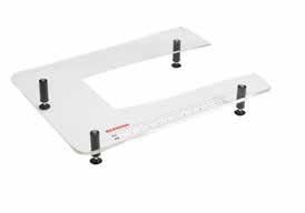 Accessories for Sewing Machines 45 Plexiglass extension table for embroidery module The