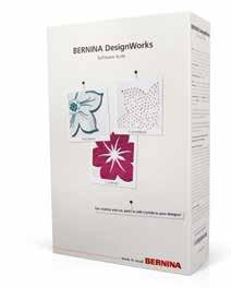 (560,580) D2 Ea 1,2+4 Eb F2 Now you can cut shapes, paint colourful designs and create glittering crystal appliqués with a BERNINA sewing and embroidery machine.