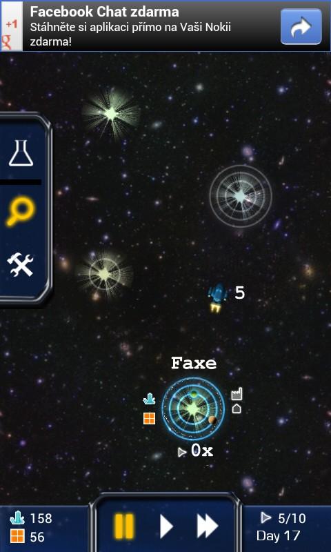 5. Command your fleet You need to command your fleet to conquere enemy star systems or to settle down on unocuppied ones. Keep in mind that your ships have limited operation range.