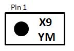 ADVANCED 0.5A SCHOTTKY BARRIER RECTIFER CHI SCALE ACKAGE roduct Summary V RRM (V) I O (A) V F Max (V) I R Max (µa) 20 0.5 0.43 55 Description The is a 20-Volt 0.