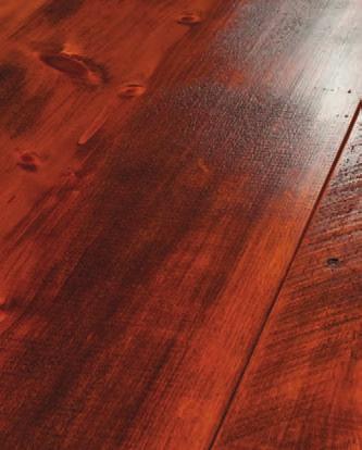 We leave the original saw marks on the timber, then individually brush the planks to soften the texture, creating an authentic reproduction of the old watermill boards.