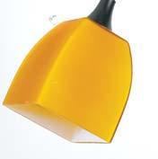 Height: 7-1/2" 2-1/4 Glass Finishes: Amber (AM), Brown (BR), Blue