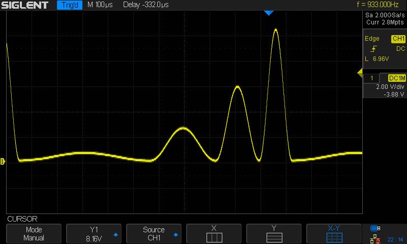 the new waveform on the front panel: Connect the AWG channel to an oscilloscope and verify that it meets
