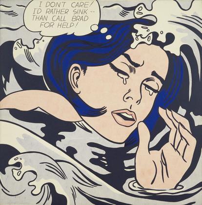How do artists like Lichtenstein transform their pop culture sources?
