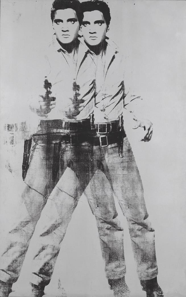 Let s look at Double Elvis by Andy Warhol Look closely at this life-size image of Elvis Presley.