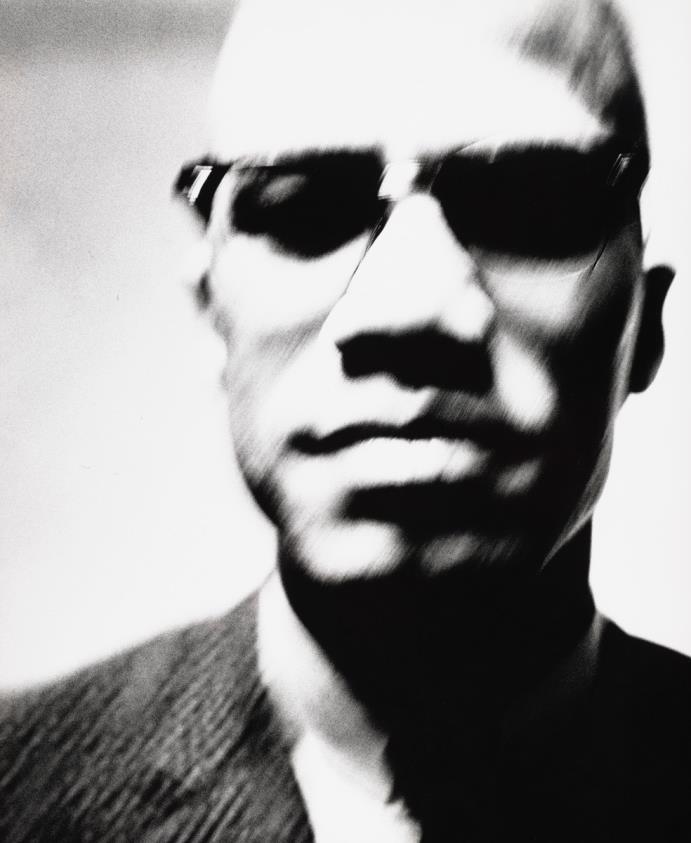 Malcolm X, Black Nationalist leader. New York.