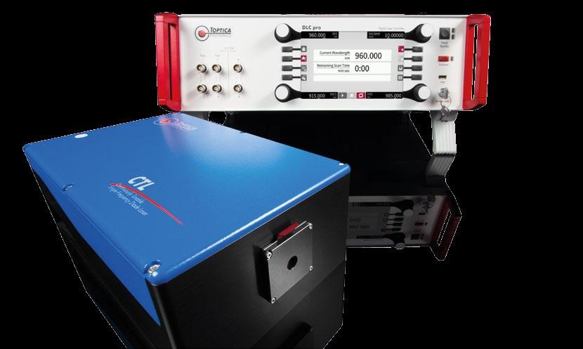 CONTINUOUSLY TUNABLE DIODE LASERS Mode-hop-free tuning across the full diode spectrum Wide mode-hop-free tuning Our Continuously Tunable Lasers (CTLs) scan smoothly without any modehopping over very