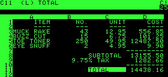 VisiCalc - 1979