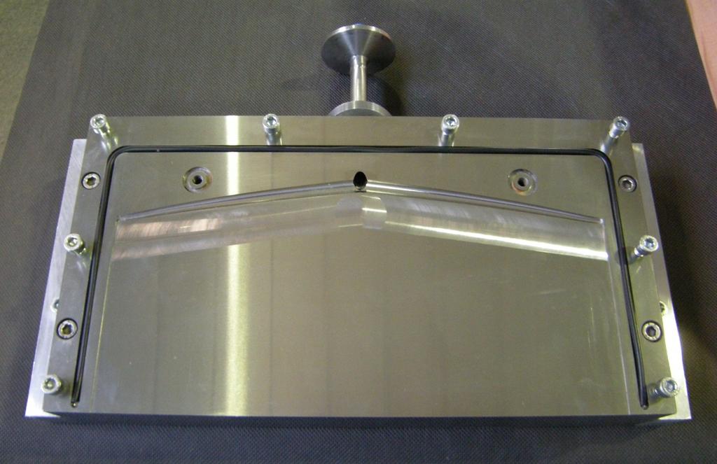 Homogeneous Coating High precision coat hanger slot die manifold small to minimize dead volume (optional conical to prevent
