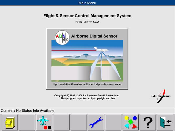 FCMS Flight & Sensor Control Management System Flight guidance Sensor control System management Graphical user interface Online help system Self