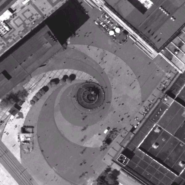 ADS image - Berlin-Alexanderplatz ~ 1:1,000 Airborne Digital Sensor: engineering model Flying height: 9,840 ft.