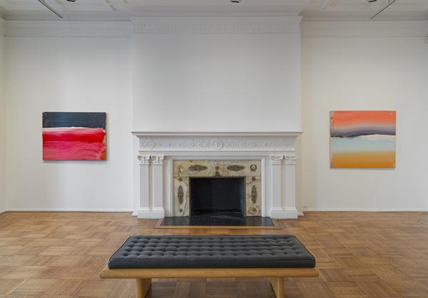 Installation view of Ed Clark at Tilton. Image courtesy Tilton. Clark does talk briefly about his Mediterranean use of colors.