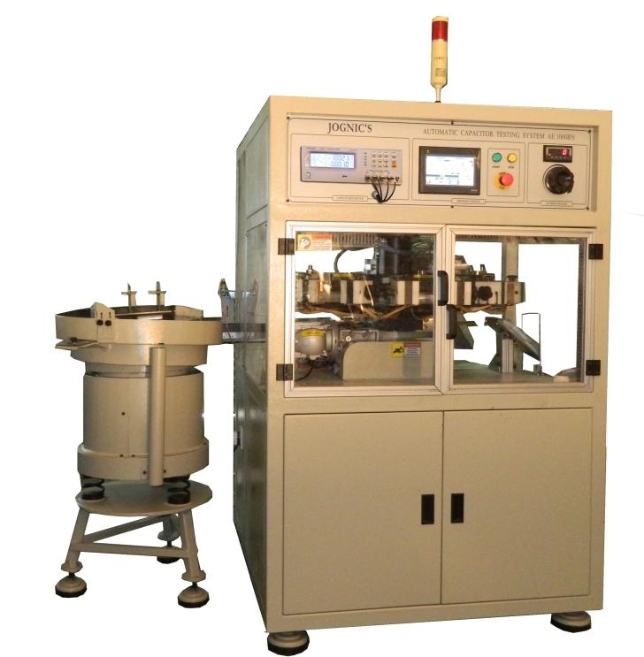 TESTING & SORTING Automatic Capacitor Testing System Model AE1000RN Features Rotary Cam Type Indexing for 8 station testing positioning.