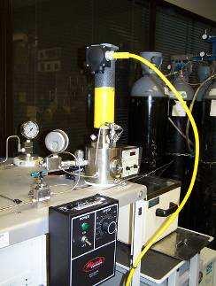 Dye solubility, polymer-dye support design and process parameters were optimized at analytical scale using the supercritical fluid equipment Thar R100 System, with an auxiliary SFE-10ml cell as the