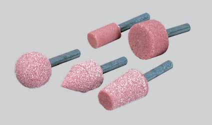 Pin-mounted pink corundum lapping wheel SHAFT Ø 6. WITH HIGH QUALITY CORUNDUM FOR LAPPING AND DEBURRING.