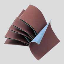 ABRASIVES Sheets of abrasive paper ABRASIVE SILICON CARBIDE RESIN PAPER. HIGH FLEXIBILITY, CLOSED STRUCTURE. CAN BE USED BOTH DRY AND HUMID.