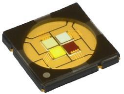 LuxiGen Multi-Color Emitter Series LZ4 RGBW Power High Current RGBW Flat Lens Emitter LZ4-04MDPB Key Features Highest flux density surface mount ceramic RGBW LED with integrated flat glass lens 40W