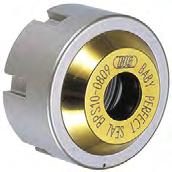 Collet unout accuracy class Nose 4D AA Within 1μm Within 3μm ød The double effect of precision threads finished after heat treatment and the smooth tightening of the thrust