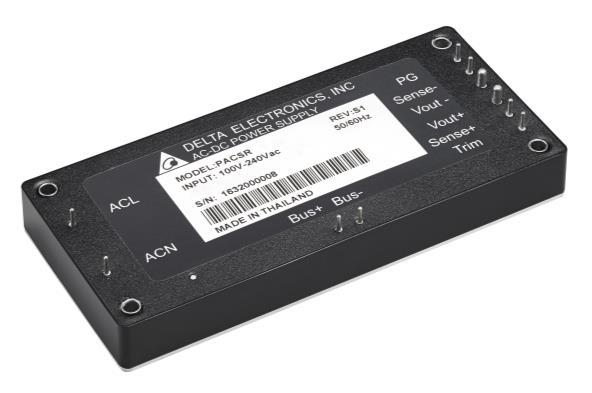 PACSR48010 48V Output AC/DC Converter FEATURES Full Load Efficiency up to 94% @220VAC Metal Case Box Type Package Package Dimension: 110.8x50.8x13.7mm (4.33 x2.00 x0.