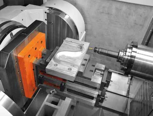 Likewise, the additional mechanical clamping of the A-axis and mechanically locked clamping cones enhance the safety standard regarding the pallet