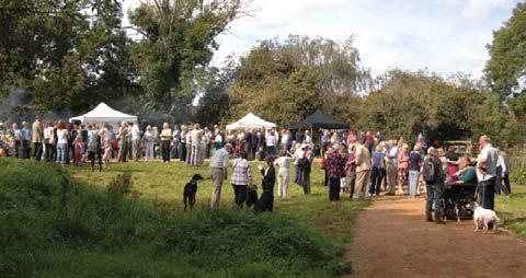 Local people at a celebration event to mark the official opening of the path.