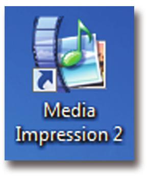 When the computer has rebooted, there should be an icon for MediaImpression on