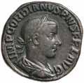 5643 Gordian III, (A.D. 238-244), silver antoninianus, Rome mint, issued 243-4 obv. radiate bust right, around IMP GORDIANVS PIVS FEL AVG, rev.