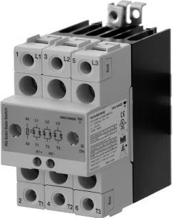 Solid State Relays 3-Phase with Integrated Heatsink Types RGC2, RGC3 2-pole & 3-pole AC switching solid state contactors Product width up to 70mm Rated operational voltage: up to 600VAC Rated
