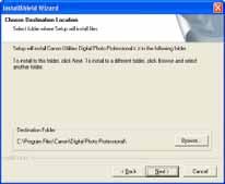 Installing Digital Photo Professional 7 Check the folder in