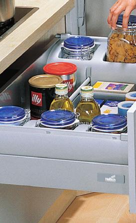 Slamming drawers push up kitchen noise levels.