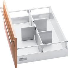 InnoTech - Accessories Universal Organisation for variable pot-and-pan drawer widths Universal Organisation contains: the Organisation element + aluminium partition and is therefore optimally suited