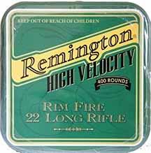 COMMEMORATIVE TINS LR-3 2002 Remington Artwork Tin (400) 40 gr. Lead Gold-washed.
