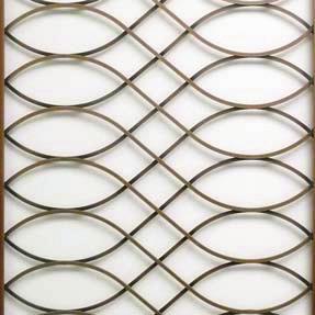 intersections only. INSET: Also available in reeded wire (Style #R311).