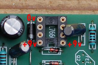 If we number the legs of the footswitch : 3 4 5 6 7 8 9 Then : 4 Is connected to input jack 5 Is connected to output jack 6 Is connected to GND on the board 7 and 8 are soldered together.