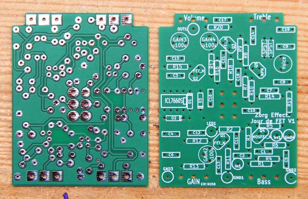 Components numbers in the left column, C, R etc. are tied to the PCB's marks. What you'll need. The following tools are needed to build your Jour de FET pedal: A soldering iron. A un-soldering pump.