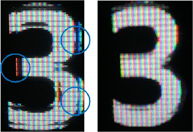 We expect that resultant images with the proposed method would be quality improved compared with the subpixel pickup method. Figure 9 shows object images.