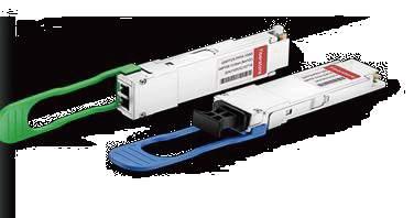 COM QSFP+ transceivers for 40GbE (4x10GbE) range from short reach (SR4), to long reach LR4, and up to extended long reach ER4.